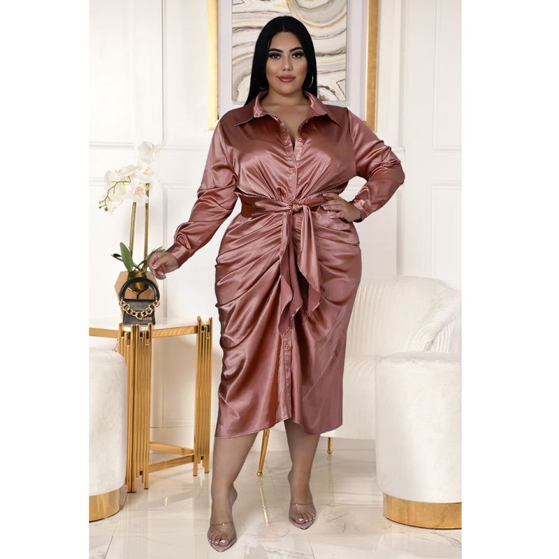 Damenbekleidung Nachtclubkleidung Reflektierendes Hemdkleid aus Seide mit plissierten Trägern_voghion.com