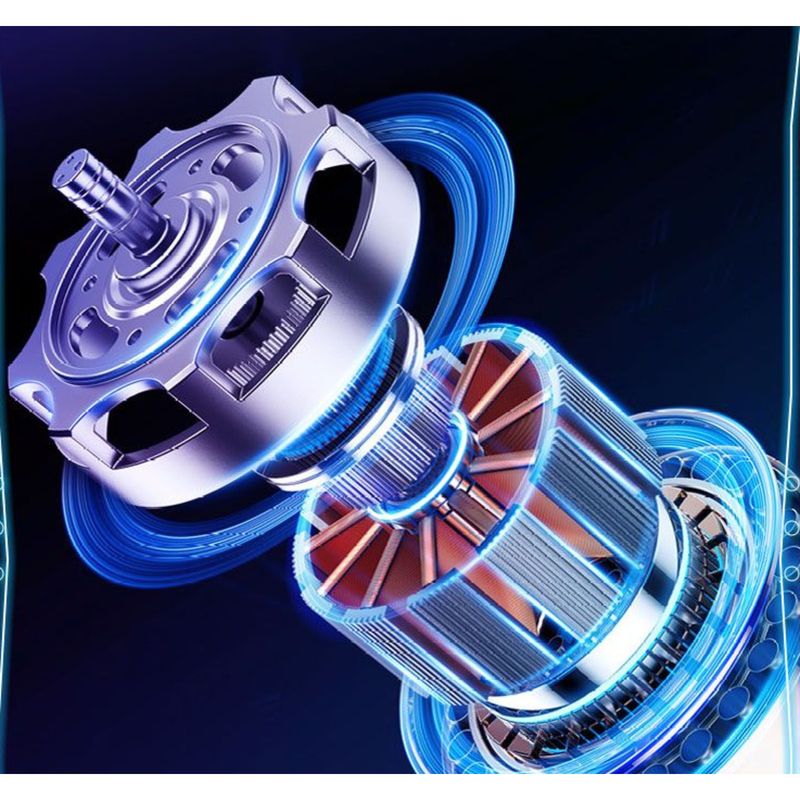 Engine Mecha Shaver Trendy Dual Head Electric Men's Razor Transparent High Power Portable_voghion.com