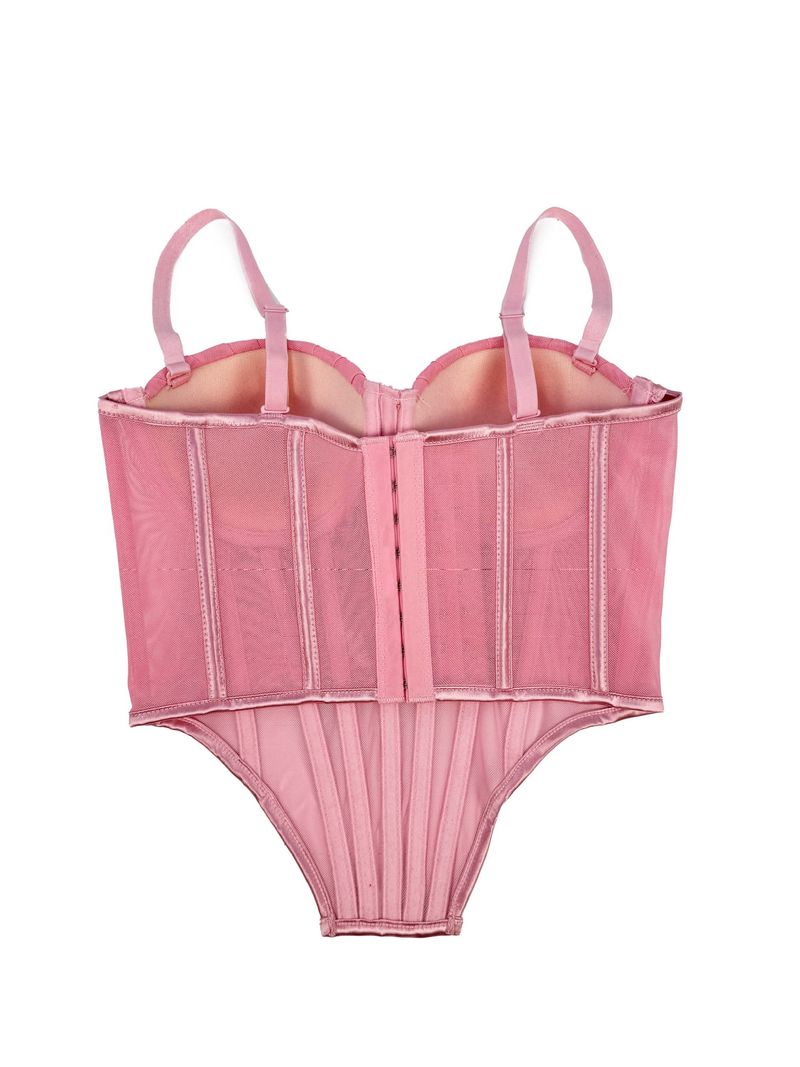 Women's Clothing Pleated Design Herringbone Bra High End Outer Wear Bra With Cup Pads Body Shaping Sling_voghion.com