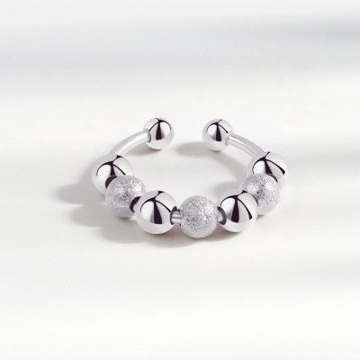 Anello personalizzato alla moda per uomo e donna, con perline a trasferimento opaco per l'ansia, gioiello da aprire_voghion.com
