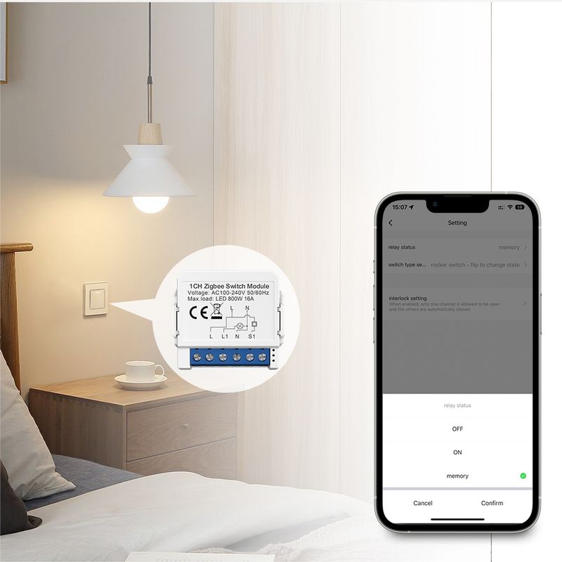 AVATTO Zigbee Tuya 1/2/3/4 Gang Mini Smart Switch Modulo interruttori della luce fai da te Controllo bidirezionale Funziona con Alexa Alice_voghion.com