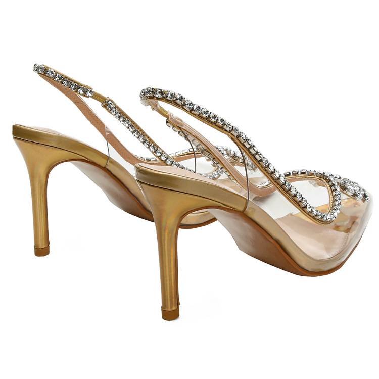 Sapatos femininos sandálias de salto alto de uma linha com design de nicho, costas vazias, sapatos de salto alto na ponta dos pés_voghion.com
