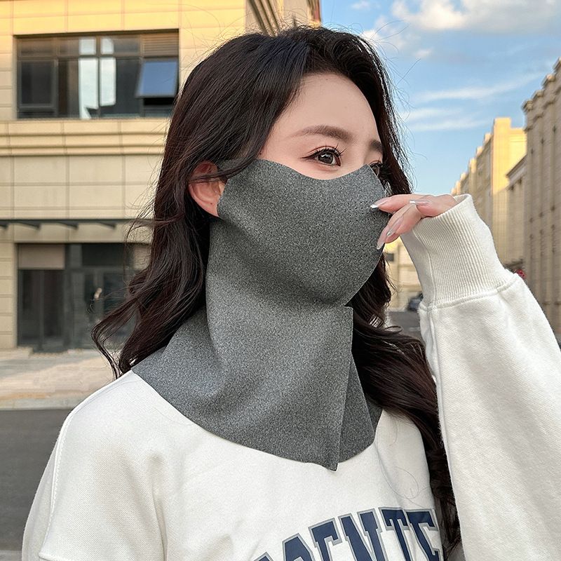 Autunno Inverno De Velvet Full Seamless Protezione Tridimensionale Collo Ispessito Integrato Equitazione Esterna Viso Caldo_voghion.com