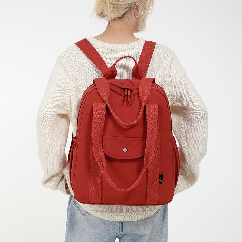Urban Outing Fresh Schultertasche Damen Neue Mode Einfache Textur Student Pendler Rucksack_voghion.com