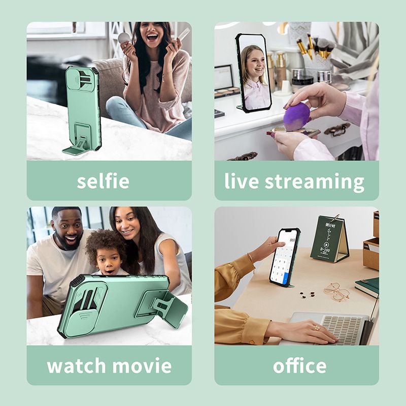 Phone Accessories Bracket Anti Fall Mobile Phone Case Push Window Protective Cover_voghion.com