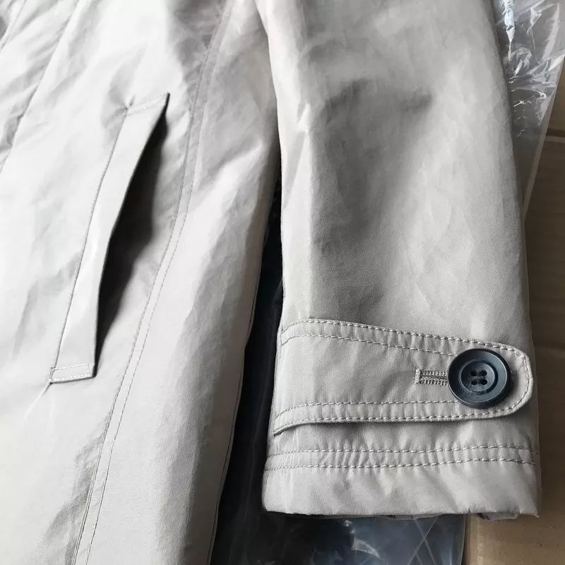 Men's Waterproof Windproof Quilted Long Coat With Stand Collar Winter Warm Trench Coat For Casual Outwear (Khaki, Black, Navy, Gray)_voghion.com