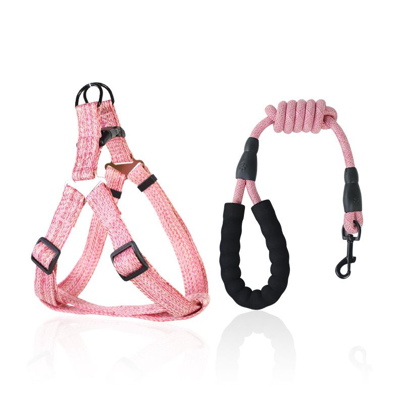 Medium And Large Dogs, Anti-Pull Chest Harness Set, Adjustable Dog Leash For Walking Outside_voghion.com