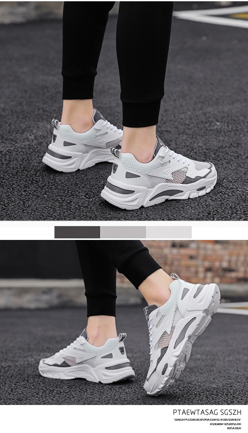 2024 summer mesh shoes men's shoes breathable hollow mesh small size young men's casual sports shoes running shoes_voghion.com