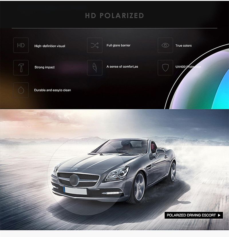 Quadratische polarisierte Sonnenbrille für Herren und Damen, Sport, Autofahren, Outdoor-Sonnenbrille_voghion.com