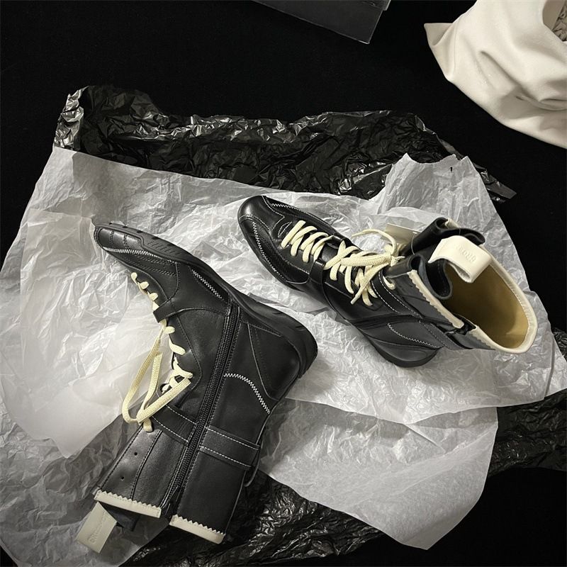 Stivali da boxe da donna 2025, nuovi stivali da boxe da donna, alla moda, indispensabili per l'outdoor, in pelle scamosciata di mucca lucida, fatti a mano, da caccia alle anatre, per donna_voghion.com
