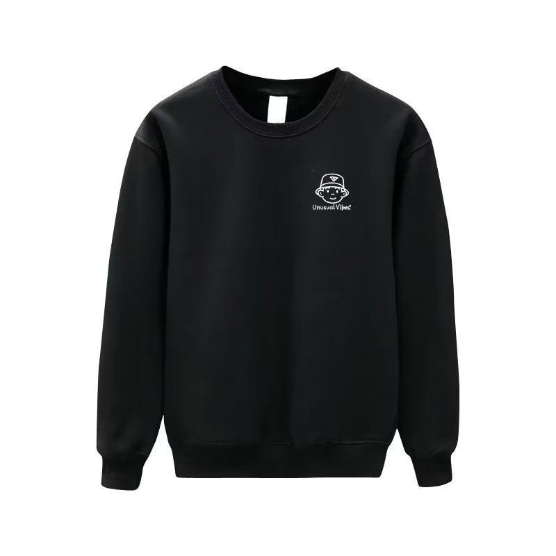 Miesten vaatteet Crewneck Sweat Miesten löysä muotoilu Sense Smiley Print American Style Retro Instagram Style Muodikas merkkitoppi kevääksi ja syksyksi_voghion.com