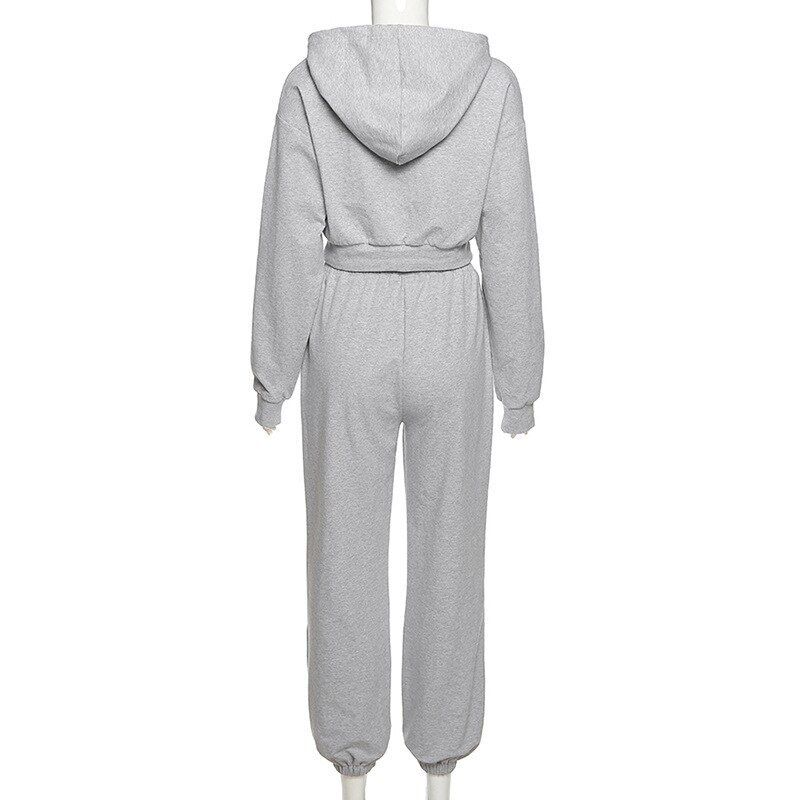 Completo sportivo da donna più maglione in velluto, completo sportivo da donna con cappuccio e maniche lunghe, due pezzi, taglie forti_voghion.com