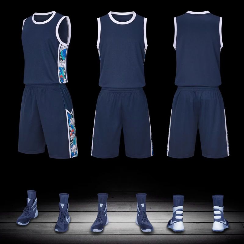A83 basketballdragtsæt til børn, voksne, børnetøj, herretrykt størrelse, konkurrencetræningshold, spiller_voghion.com