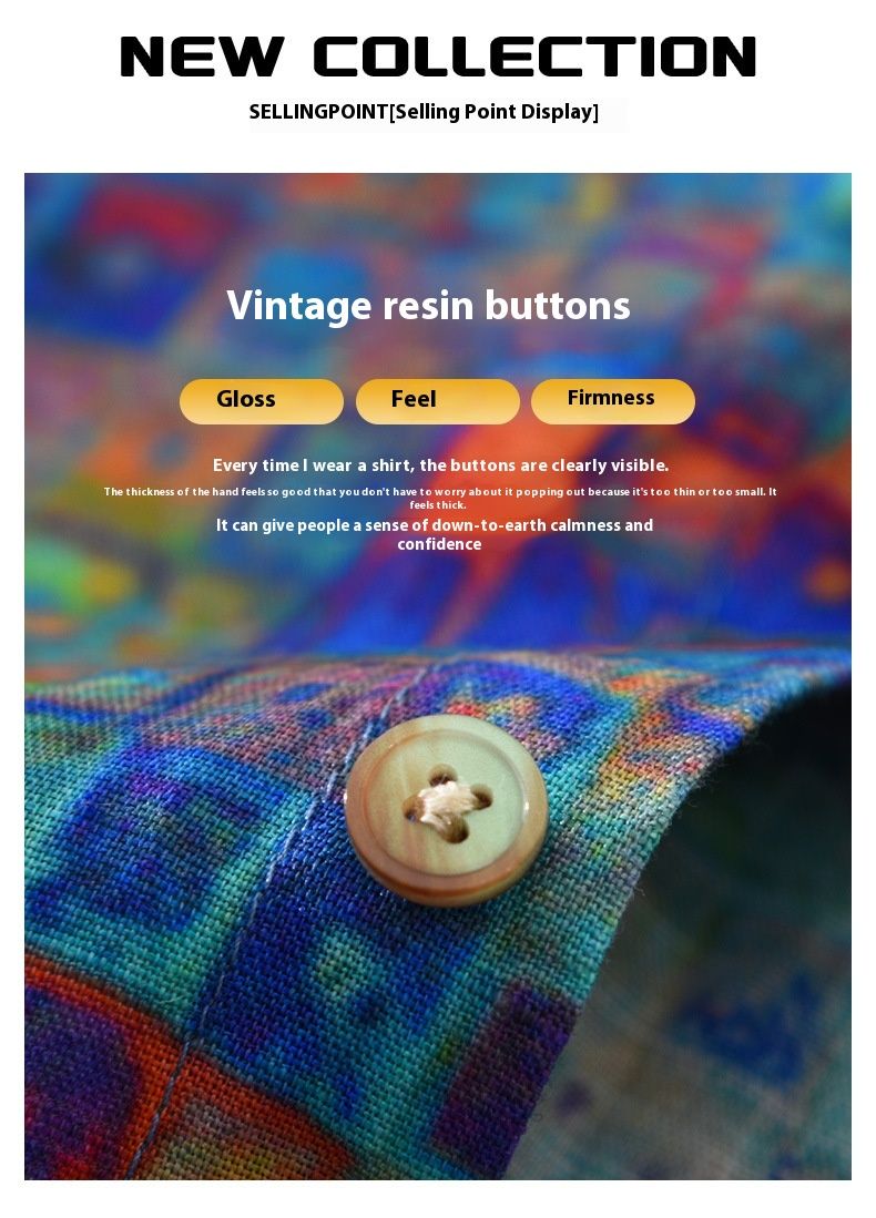 Nuova camicia casual a maniche corte da uomo stampata_voghion.com