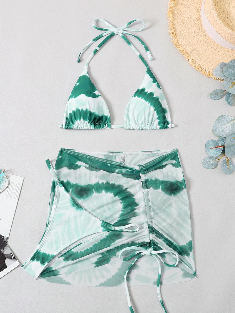 dreiteiliger Bikini-Badeanzug aus Netzstoff_voghion.com