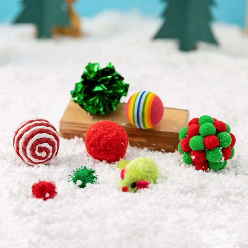 For Toys Play 8pcs Set Chew Cat Dog Interactive Cat Gift Christmas_voghion.com