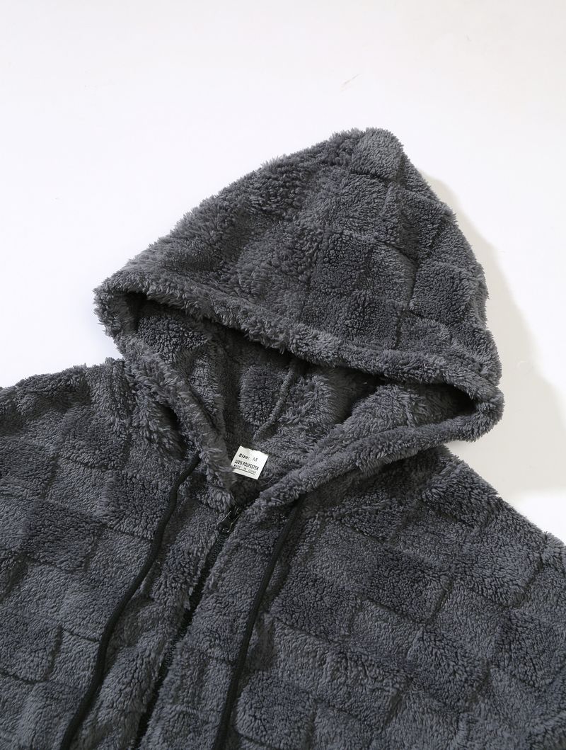Felpa con cappuccio in pile spesso da uomo, nuova, invernale, casual, alla moda, con cerniera_voghion.com