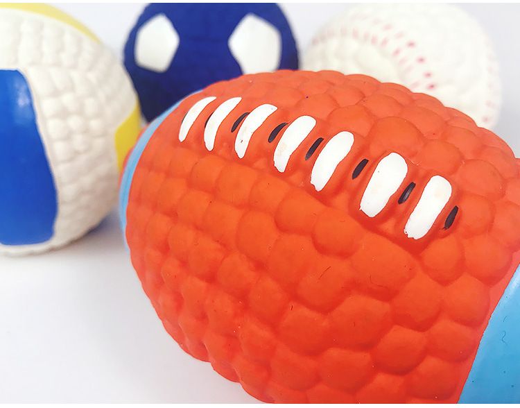 Yite Pet Latex Játék Kutya Ellenálló Fogtisztító Labda Interaktív Harapás Rögbi Futball Új Kiadás_voghion.com