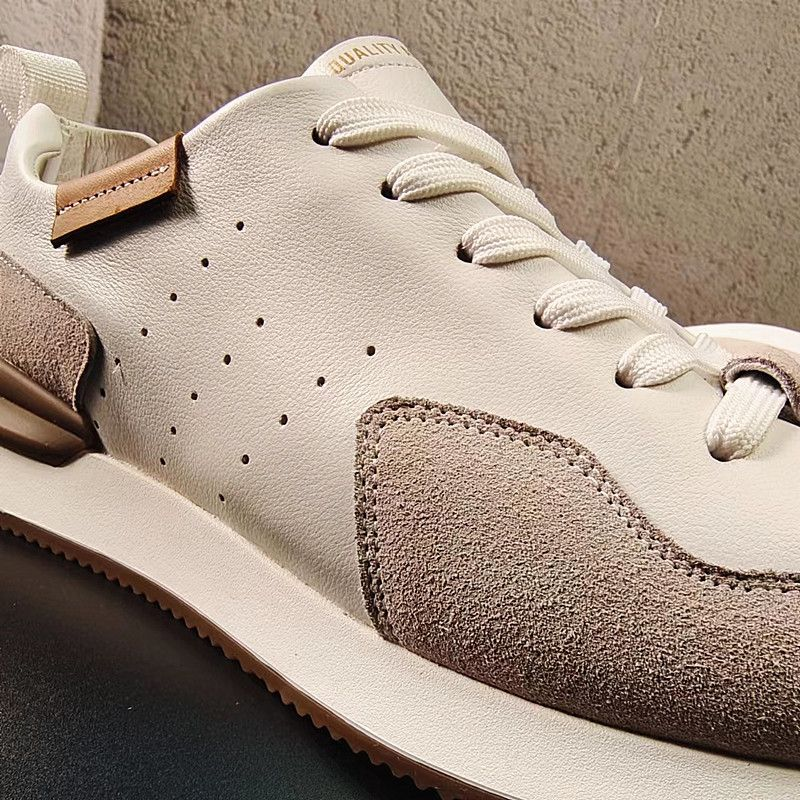 Schuhe 2022 Sommer Neue Leder Hohl Sport Casual Forrest Gump Herren Trendy All-Match Dickbesohlte Daddy_voghion.com