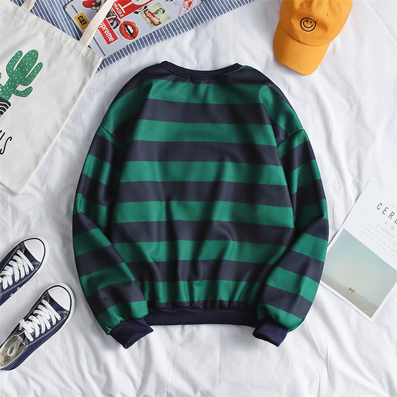 2022 neue Frühjahr Casual Sweas Männer Gestreiften Langarm T-shirt Tops Mode Haruku Pullover Hoody Herren Crewneck_voghion.com
