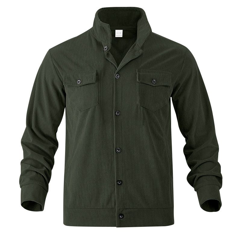 Autumn New American Workwear Casual Loose Lapel Corduroy Jacket For Men_voghion.com