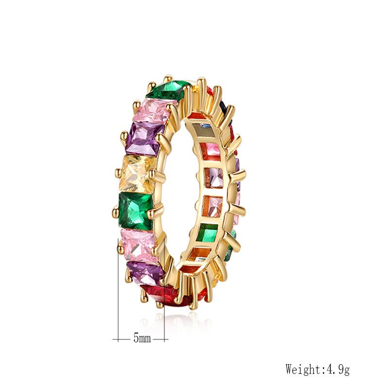 Kühlen ring persönlichkeit mode bunte zirkon licht luxus mode retro ins Diamant-embedded hip hop ring weibliche_voghion.com