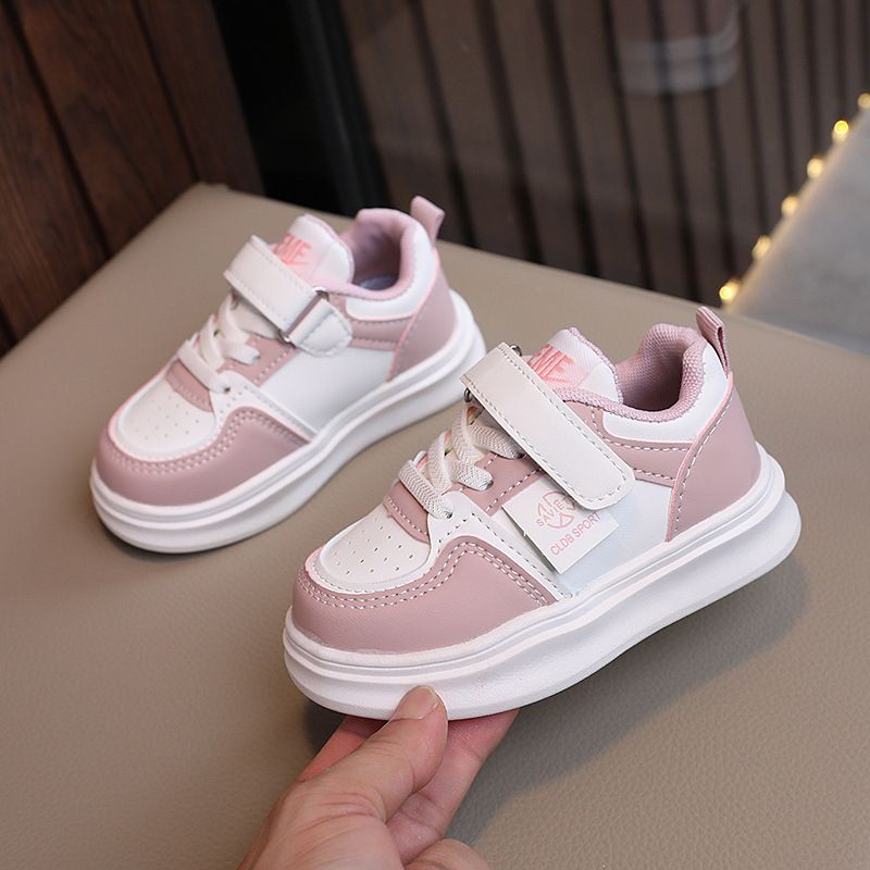 2025 Spring And Autumn New Children's Board Girls' Soft Soled Sports Boys' Anti Slip Running White Shoes, Casual Shoes_voghion.com