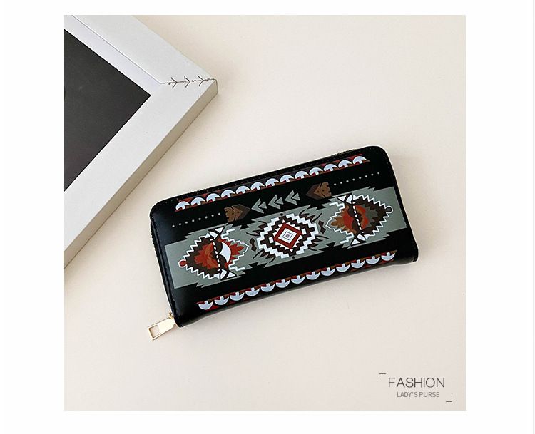 Torby damskie Nowa krótka damska portmonetka w stylu nadrukowanej torby do przechowywania Duża pojemność z wieloma przegródkami na karty Mini torba na karty_voghion.com