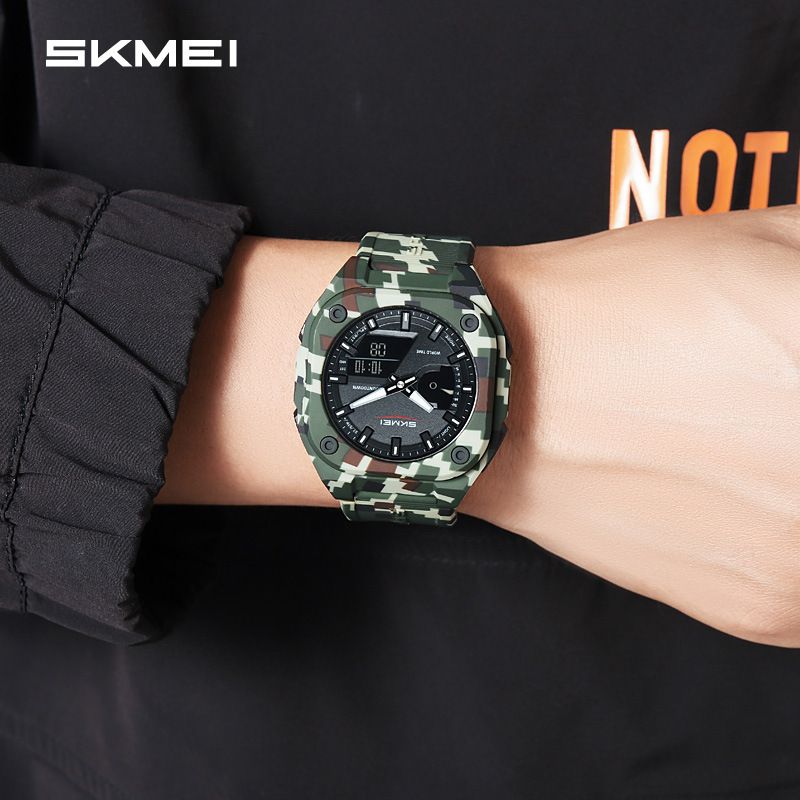 Orologio semplice Shimei Sports elettronico multifunzione per esterni, orario estivo, per studenti, con più sveglie_voghion.com