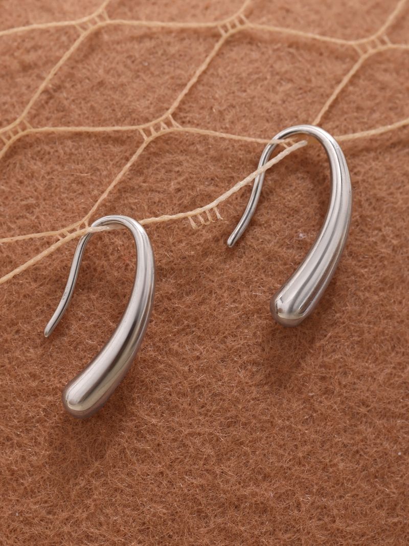Drop-shaped Ear Hook Earrings, Minimalist Niche Design Earrings._voghion.com
