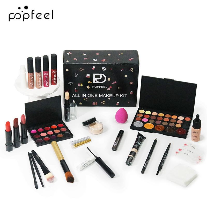 Makeup Sets Exclusive POPFEEL Makeup Set Combination Beginner Cosmetics Full Set Of Makeup Tools Nude Makeup BOX_voghion.com