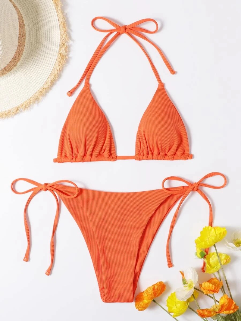 2025 Neuer sexy Triangel-Bikini-Strand-Set, zweiteiliger Badeanzug_voghion.com