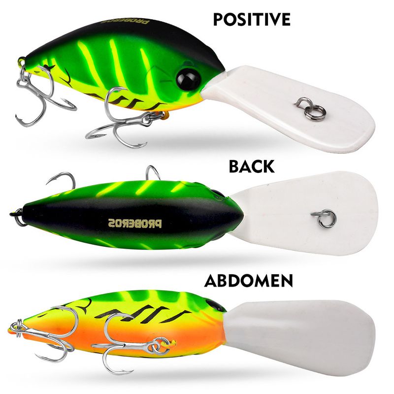 12.5cm Lure Floating Rock Fat Hard 24.5g Plastic Bait 4#Hook Fishing Gear DW574_voghion.com
