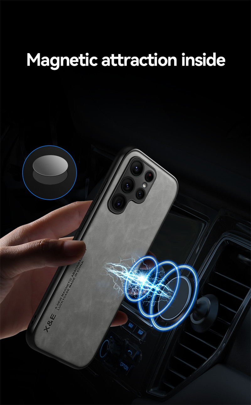 Custodia in pelle retrò di lusso per Samsung Galaxy S22 Ultra S21 Plus S20 FE S10 S9 Nota 20 10 M33 M32 Cornice morbida in silicone Pho_voghion.com