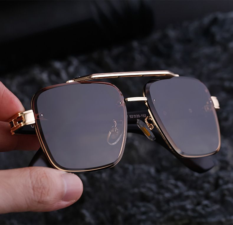 2025 Summer New European And American Cut Edge Frameless Sunglasses For Men, High-end Sunglasses For Men, Trendy Sunglasses For Men, Sunglasses_voghion.com