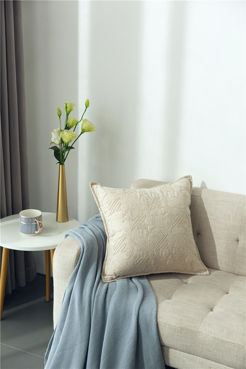 Housse de coussin de canapé à motif géométrique tridimensionnel de style européen et américain, housse de coussin de canapé de chambre modèle nordique_voghion.com