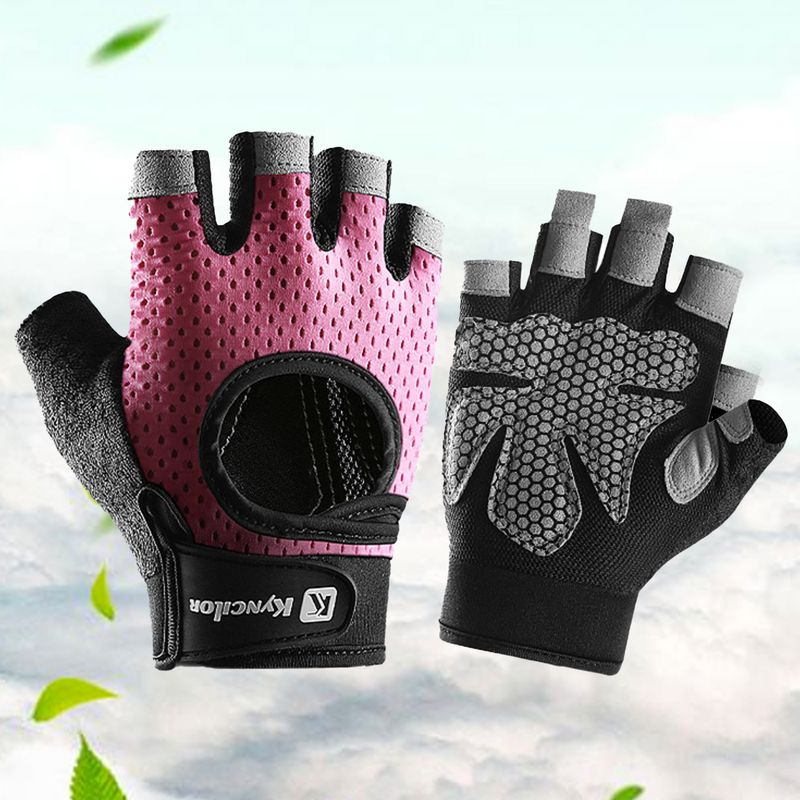 SportLife 1 par träningshandskar halvfinger handflateskydd nylon andningsbara träningshandskar gymhandskar för fitness_voghion.com