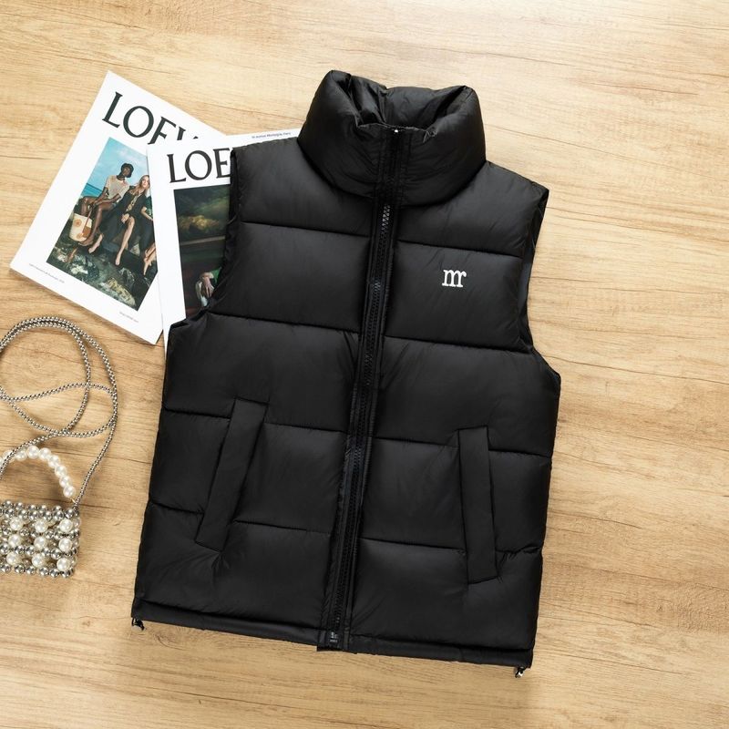 Außenhandel Baumwollweste 2025 Herbst und Winter Große Größe Herren und Damen Gleiche Weste Verdickte warme Sport-Stehkragenweste_voghion.com