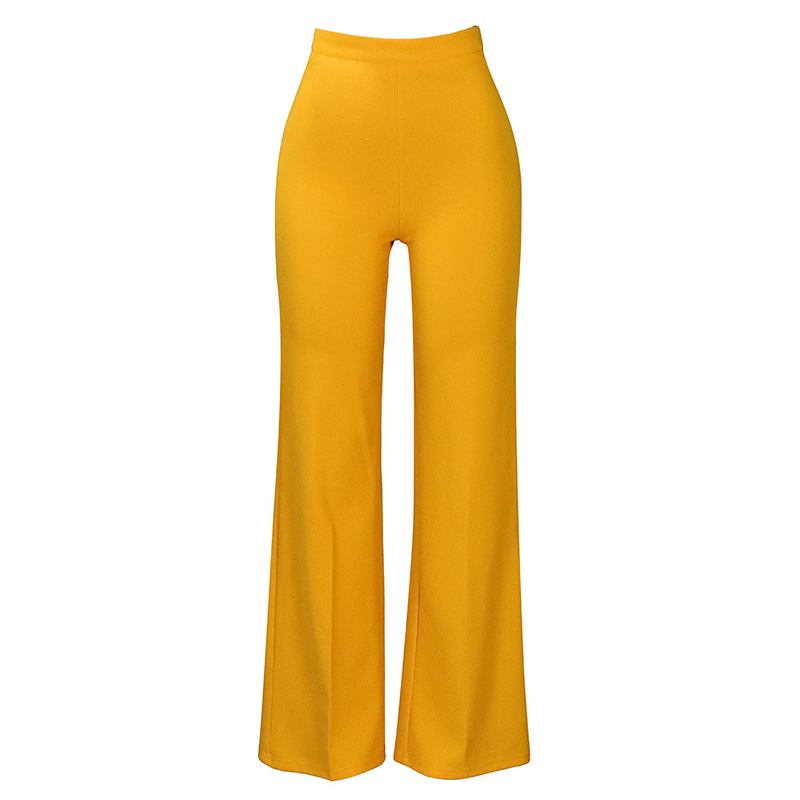 Women's fashion temperament Tongle casual large size wide leg pants_voghion.com