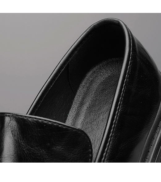 Echtes Leder Männer Casual Schuhe Luxus Marke Herren Loafer Mokassins Atmungsaktive Slip auf Schwarz Fahren Schuhe_voghion.com