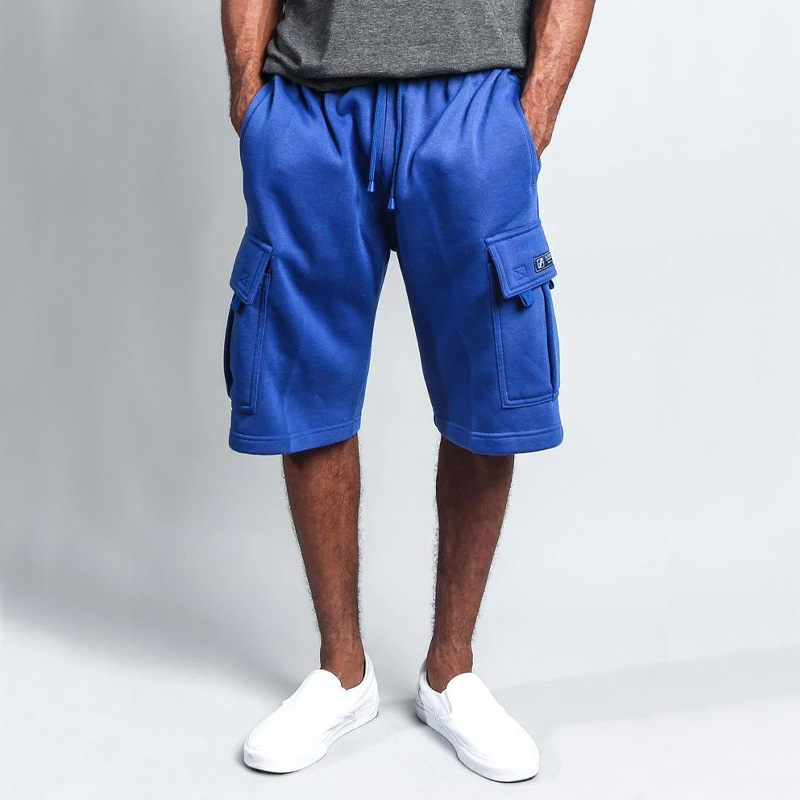 2023 Sommer Neue Fünf-Punkte-Herren-Casual Multi-Pocket Loose Straight Cargo Shorts_voghion.com