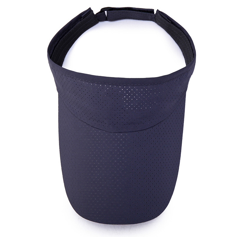 Summer Breathable Sun Hats Men Women Adjustable Visor UV Protection Empty Top Hat Solid Sports Tennis Golf Running_voghion.com