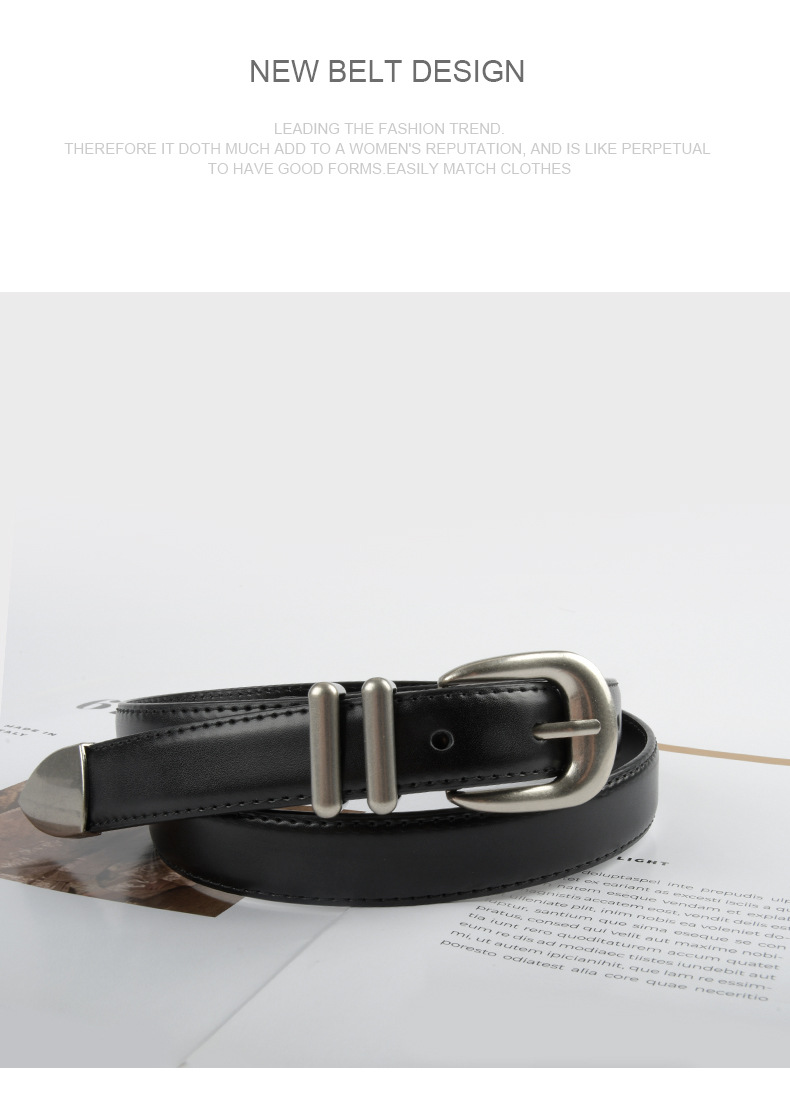 Nove ženske hlače iz pravega usnja iz kravje kože z vsestranskim pasom in kavbojkami za ženske iz leta 2023_voghion.com