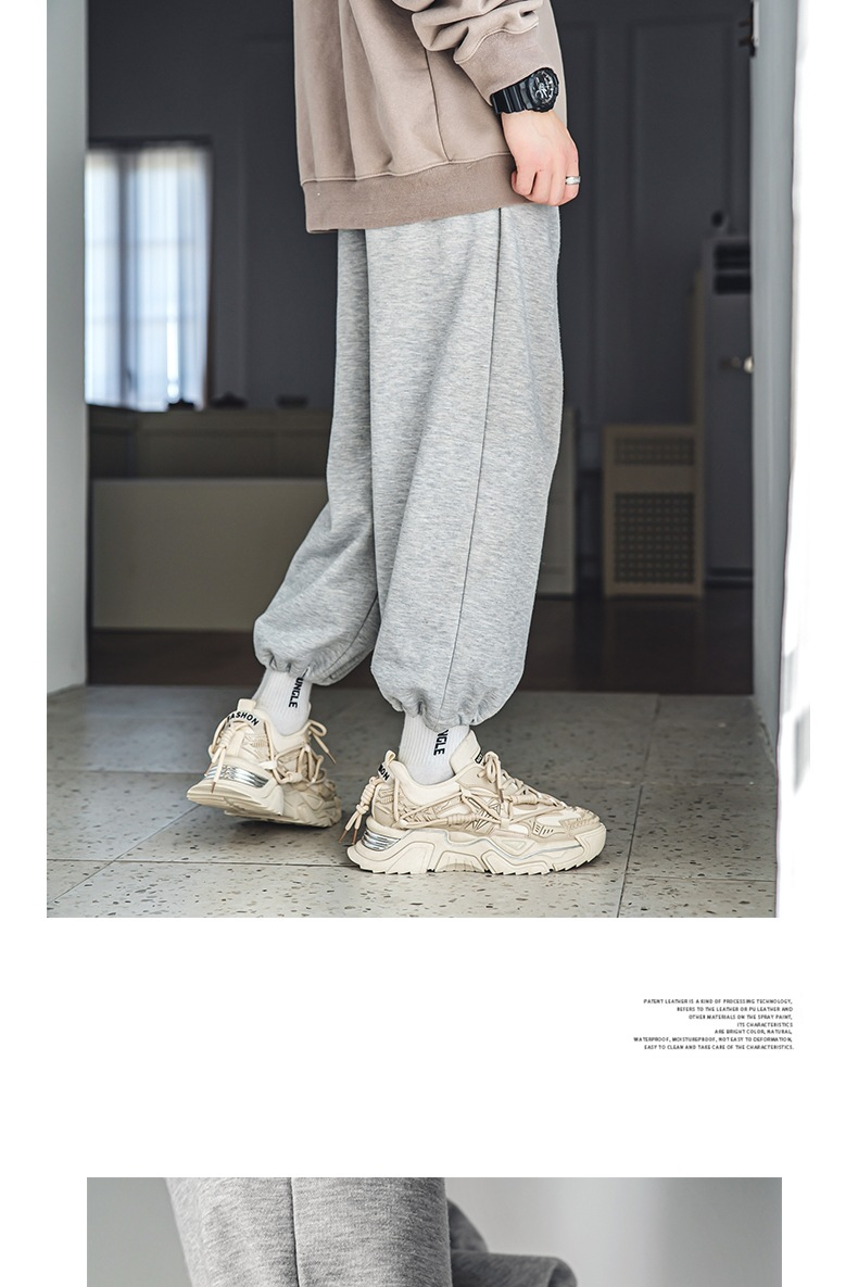 De nye platforms Mech Daddy-sko med tykke såler, forår, ungdom, all-match, skridsikre sportssko, trendy, afslappede, hvide sko_voghion.com