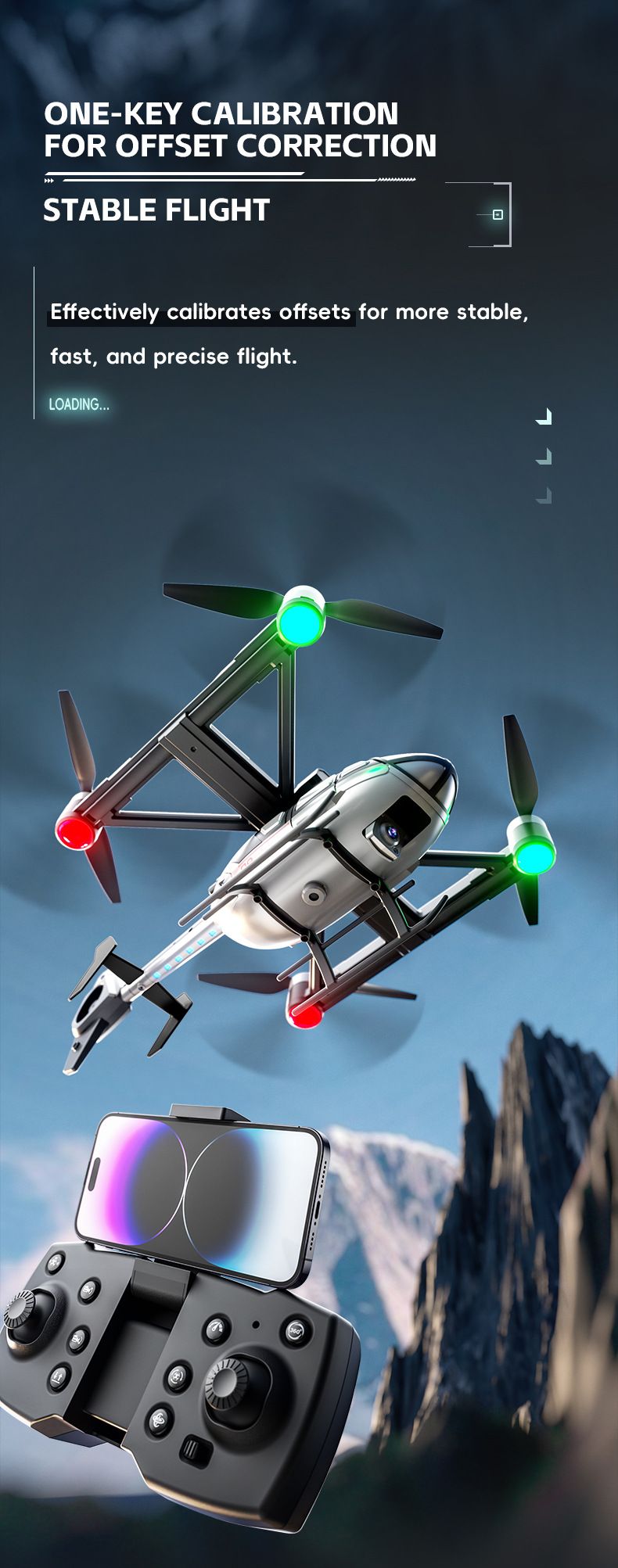 Brinquedos Inteligentes Exportação Novo Produto Simulação Modelo Helicóptero Sem Escova Transmissão Inteligente de Imagem Fotografia Aérea Aeronave Brinquedo Drone_voghion.com