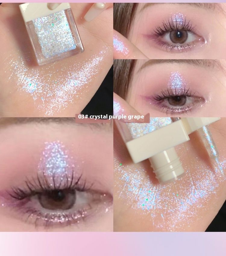 Tekuté oční stíny Gege Bear, perleťové flitry, třpytky, prášek, rozjasňující tekuté oční stíny se stínováním bource morušového, rozjasňující tekuté slzy_voghion.com