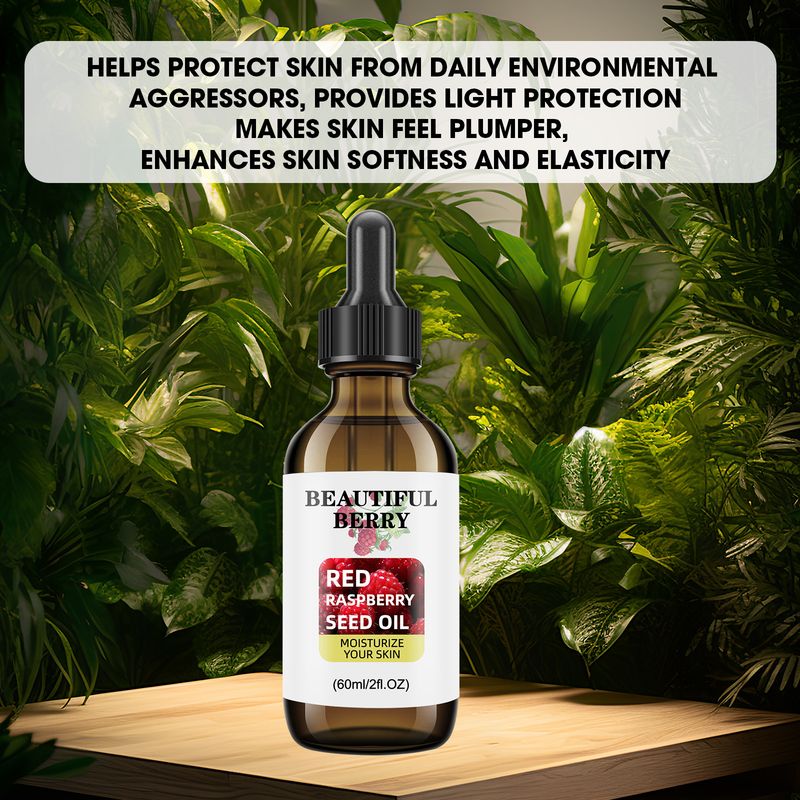 Compound Raspberry Seed Cold Pressed Process Hospital Grade Natural Antioxidant Fast Absorption Facial Base Oil_voghion.com