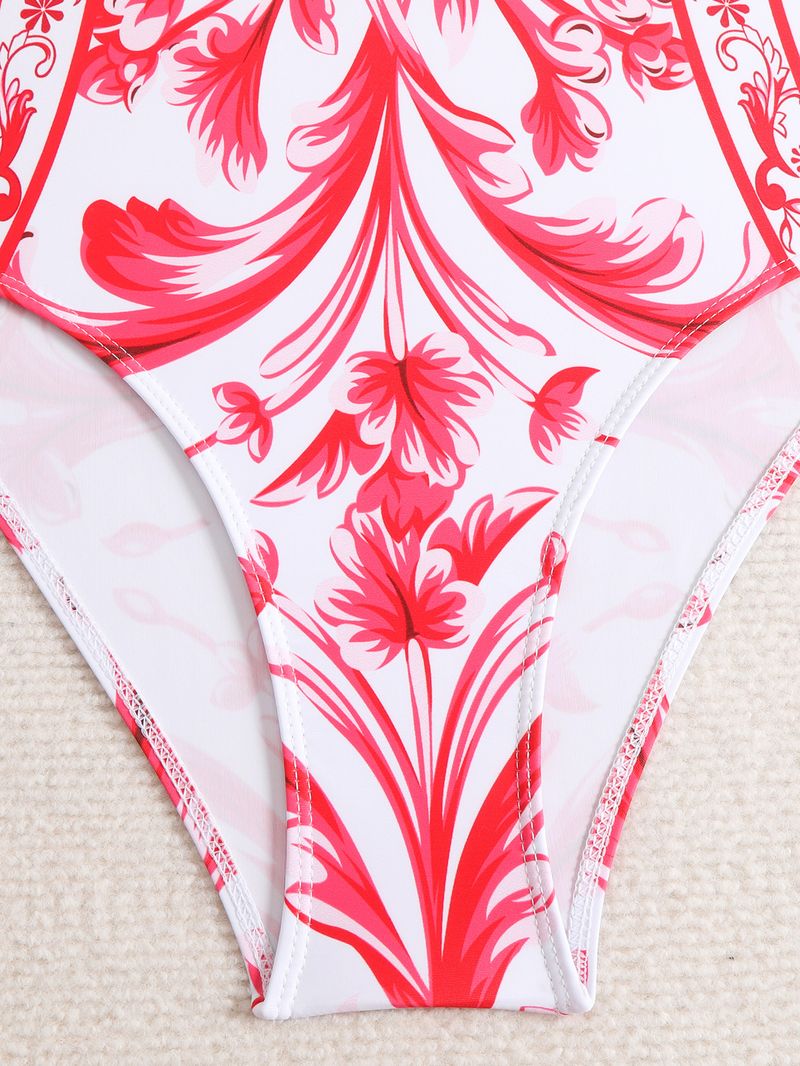 Maillot de bain une pièce style rétro pour femme, style conservateur, couvrant le ventre_voghion.com