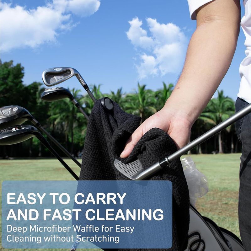 Neu Golf magnetische reinigung handtuch tragbare wasser absorbieren golf_voghion.com