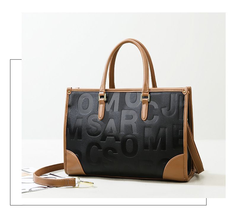 LEMON KOKO Borsa grande tote da donna, elegante e spaziosa borsa a tracolla con chiusura a cerniera, borsa a tracolla in pelle PU, design vintage_voghion.com